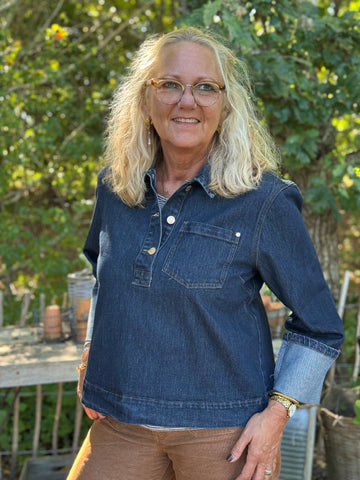 Nümph Toronto Shirt - Dark Denim Blue