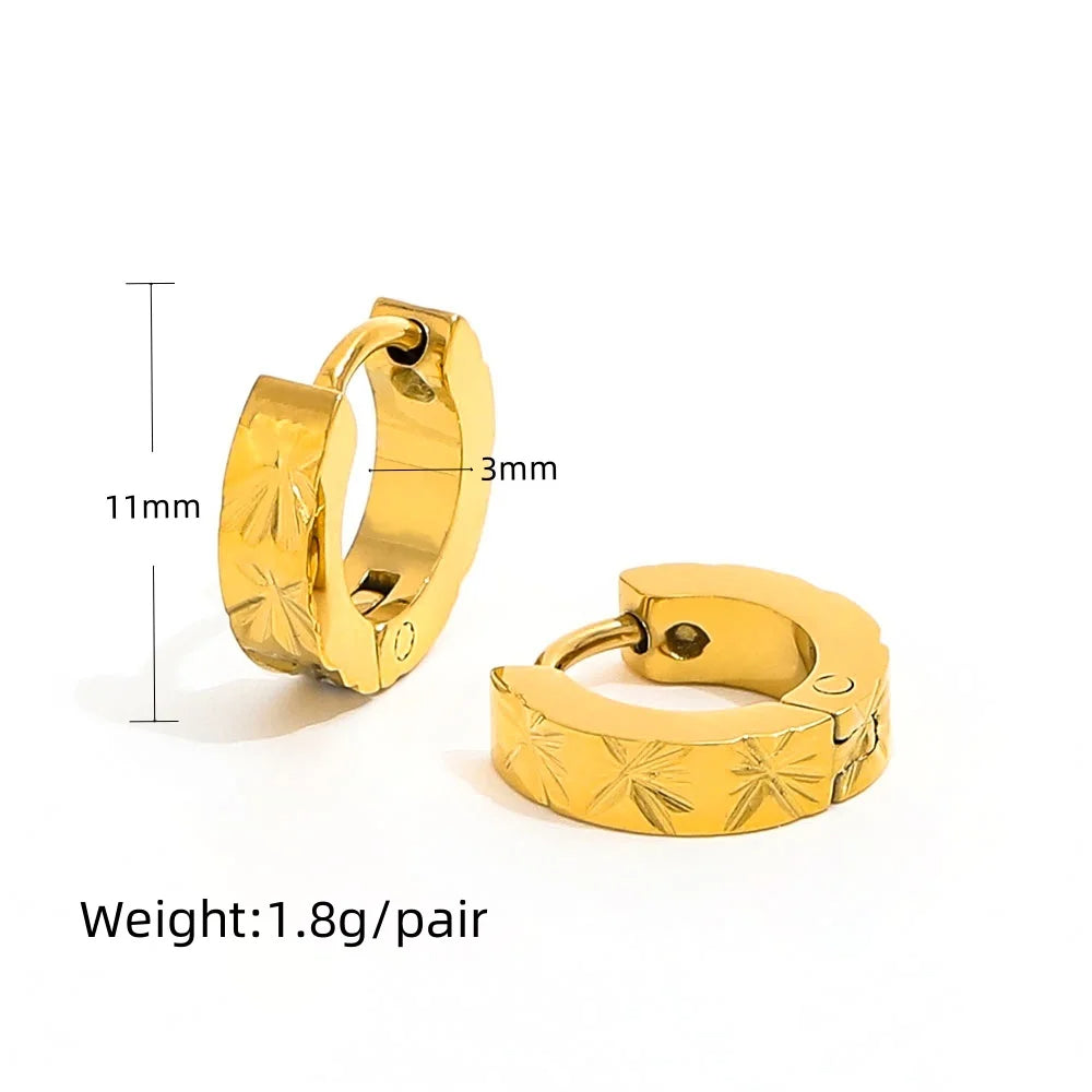 Starburst Ørering 18K Guldbelagt