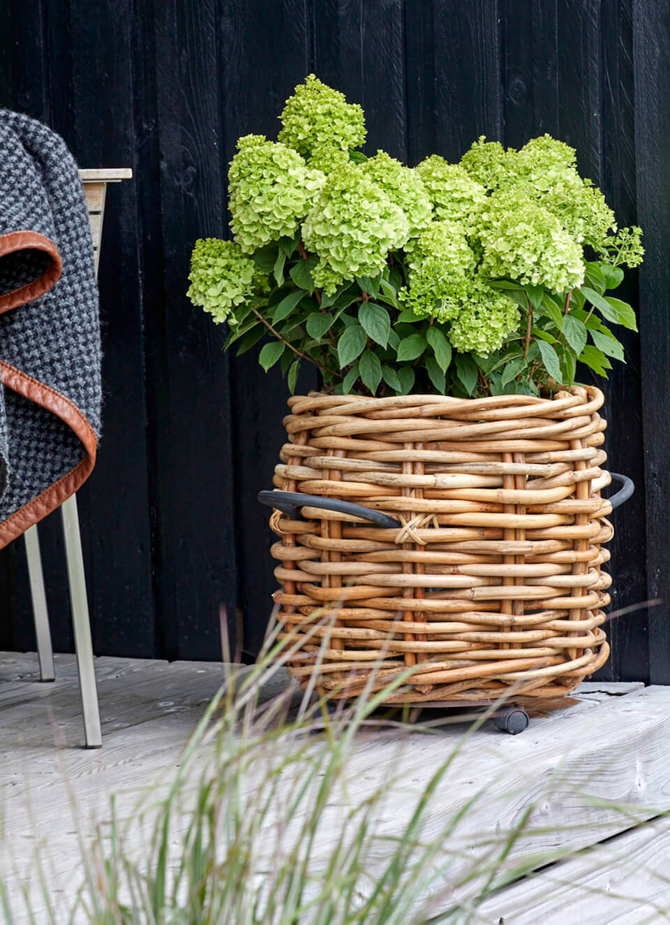 A2 Living - Maxi Low Rund Rattankurv