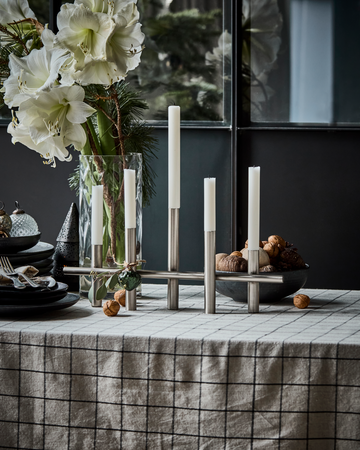 House Doctor Maxi Lysestage - Antik sølv