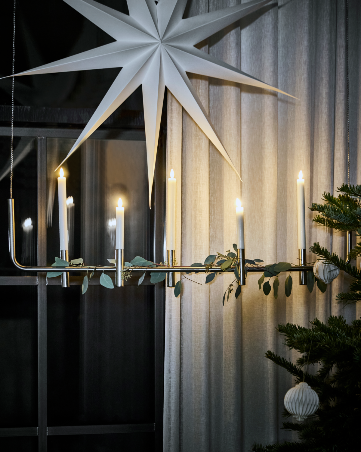 House Doctor Hænge Maxi Lysestage -  Antik sølv