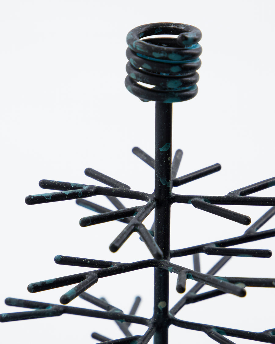 House Doctor Lille Tree Candle Holder - Antique Brass Finish