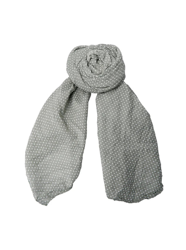 Black Colour Claire Scarf - Dust Green