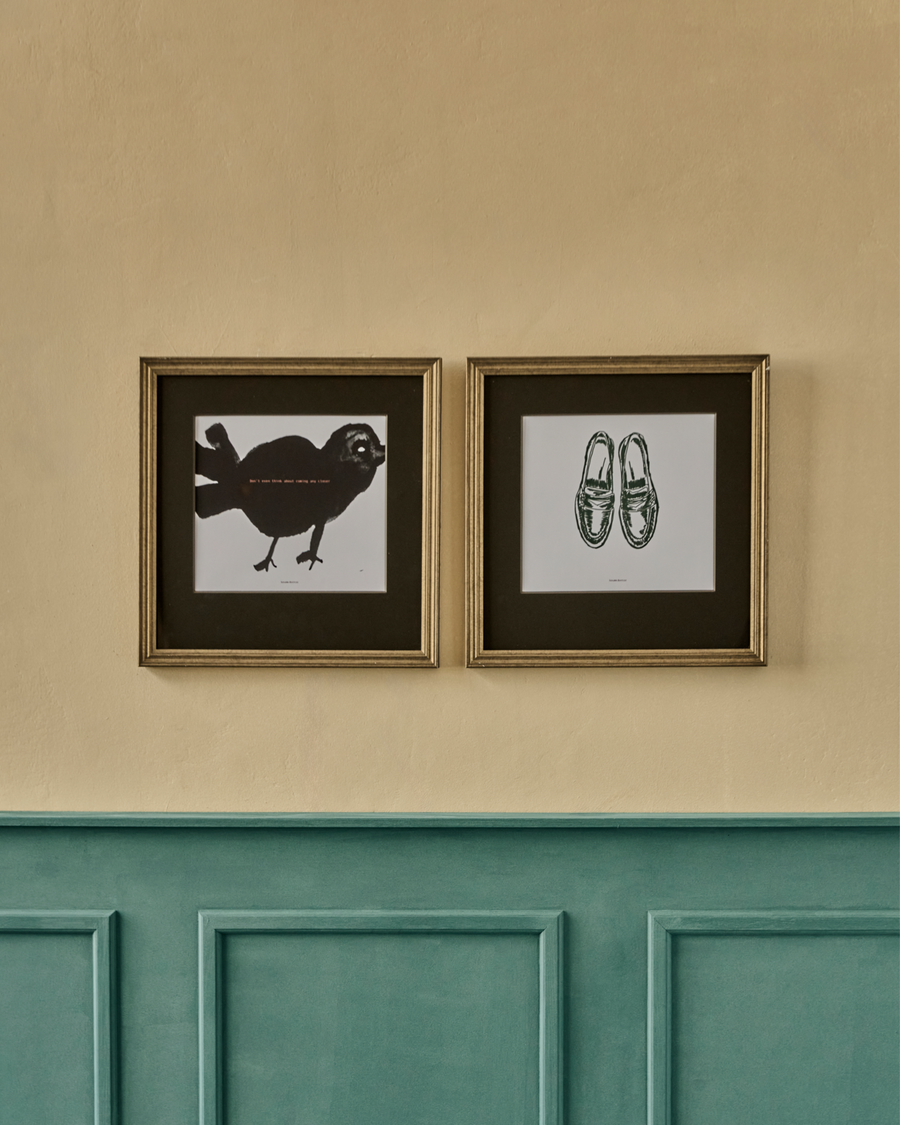 House Doctor Wall Art Fugl, Sort