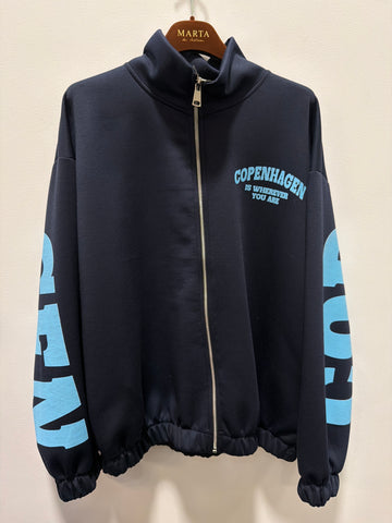 Marta du château Nete Cardigan - Navy/Sky