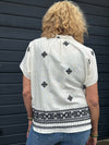 Costa Mani Ice Shirt - Black/White Embo