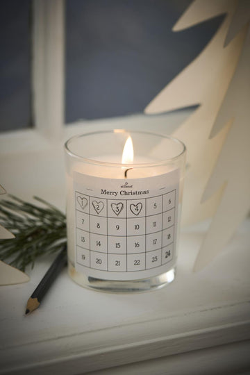 Ib Laursen Glas m/Paraffinlys - Etiket m/1-24