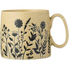 Ib Laursen Krus m/Hank - Wheat Straw m/Sorte Blomster