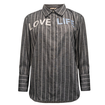 Costa Mani Letters Shirt - Black (PRE-ORDRE SEPTEMBER)