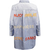 Costa Mani Letters Shirt - Blue