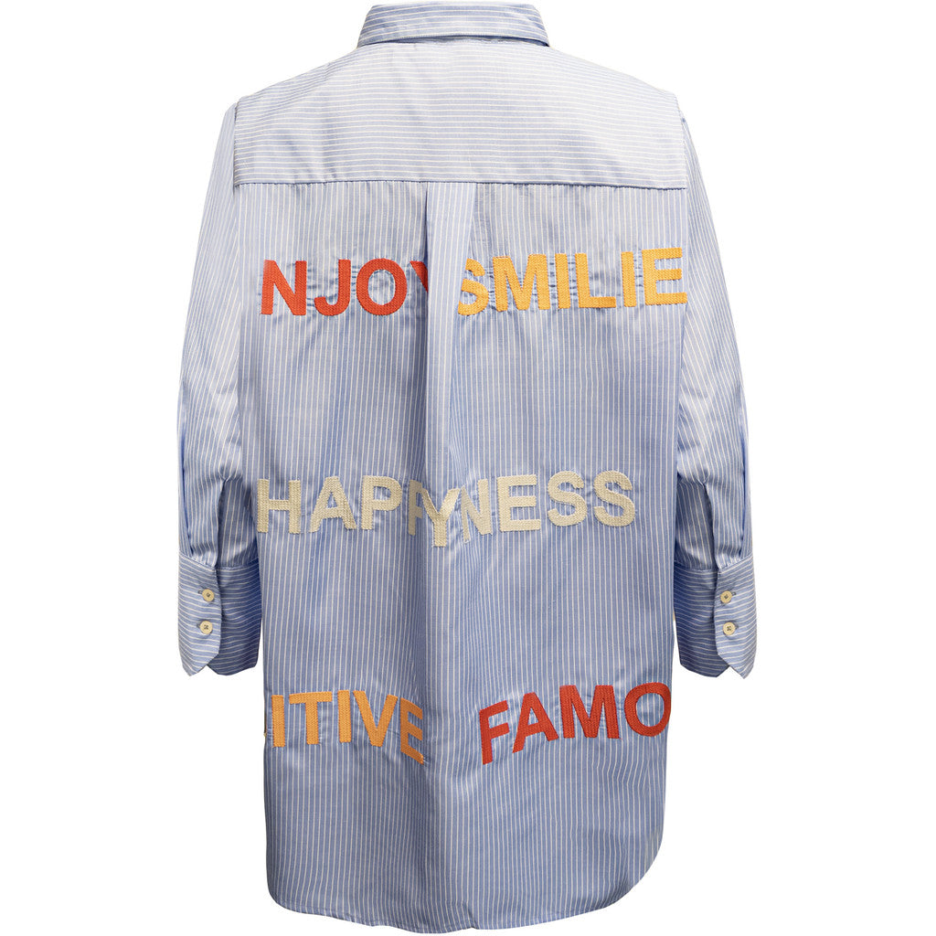 Costa Mani Letters Shirt - Blue