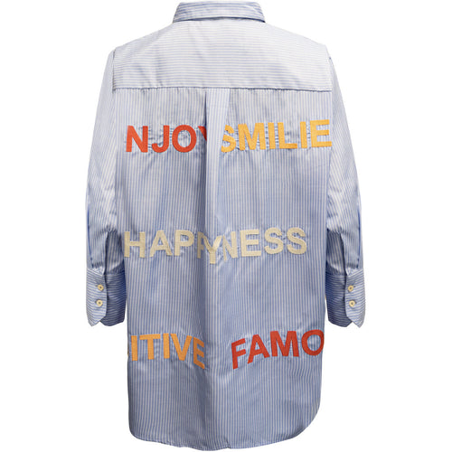 Costa Mani Letters Shirt - Blue