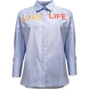Costa Mani Letters Shirt - Blue