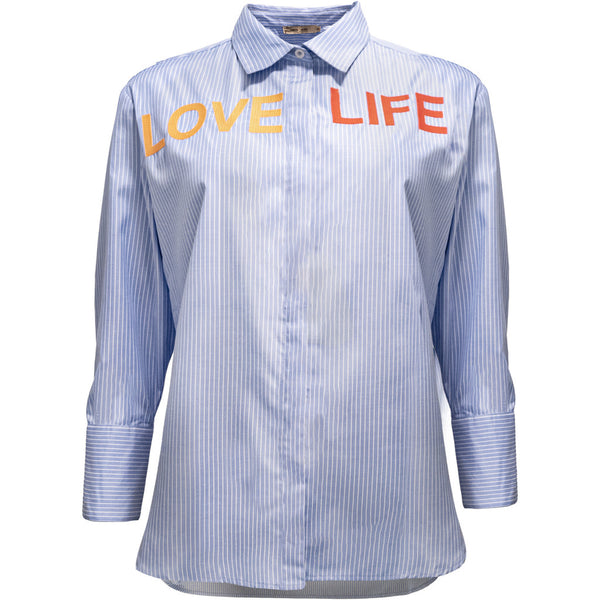 Costa Mani Letters Shirt - Blue