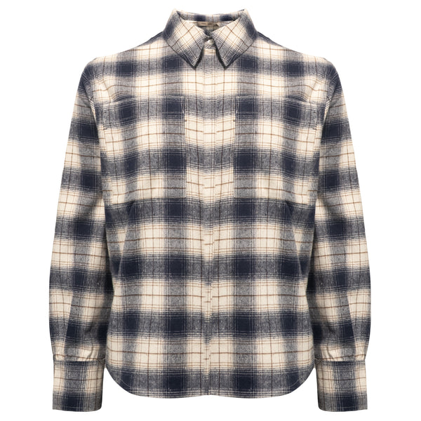 Costa Mani Check Shirt - Blue Check