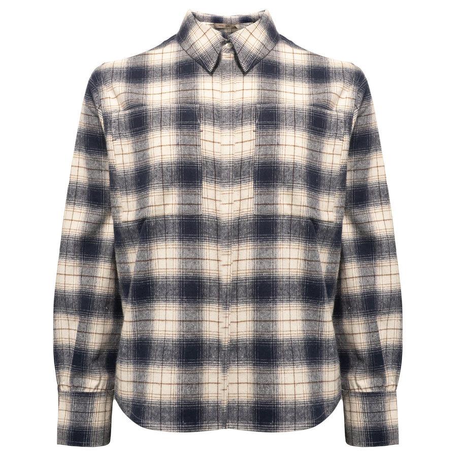 Costa Mani Check Shirt - Blue Check