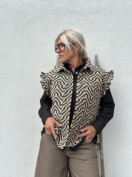 Gaspar Toronto Waistcoat - Dark Sand