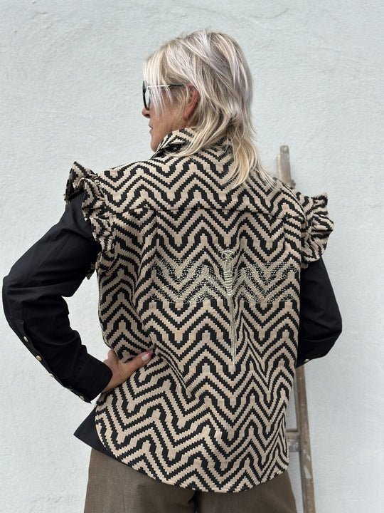 Gaspar Toronto Waistcoat - Dark Sand  (PRE-ORDRE SEPTEMBER)
