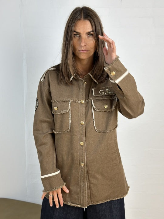 Gaspar New York Jacket - Brown  (PRE-ORDRE SEPTEMBER)