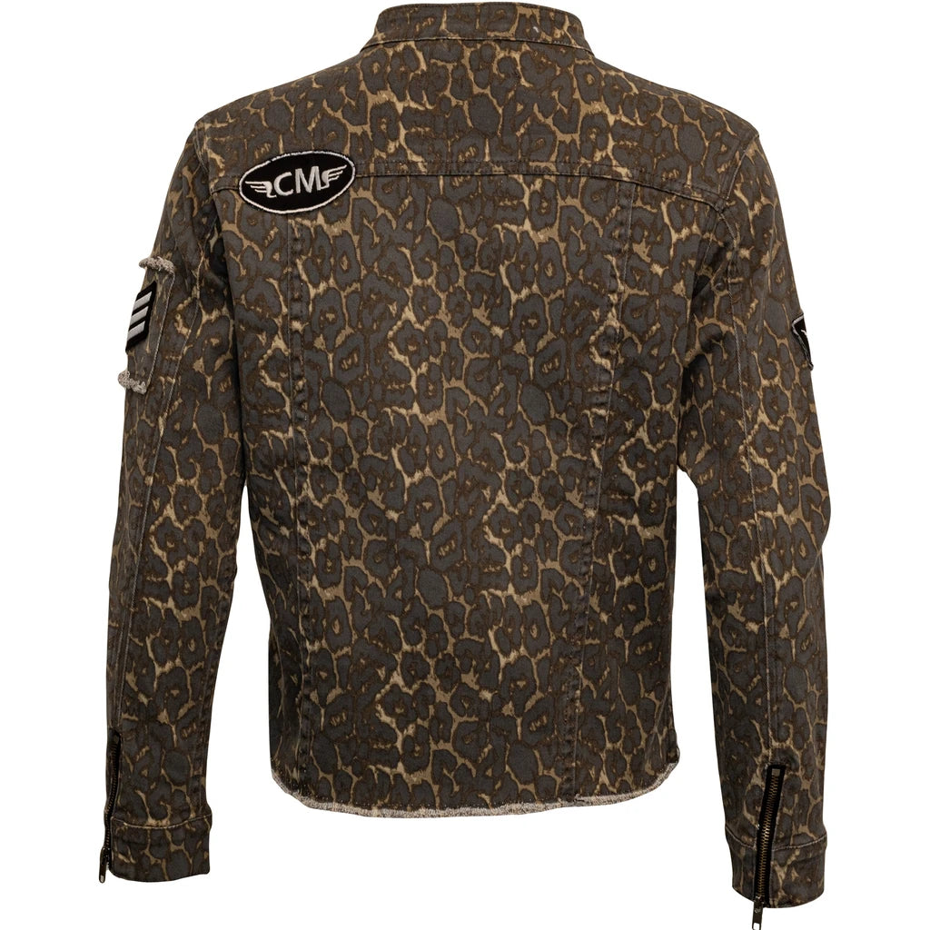 Costa Mani Foxy Leopard Jacket - Grey Leo