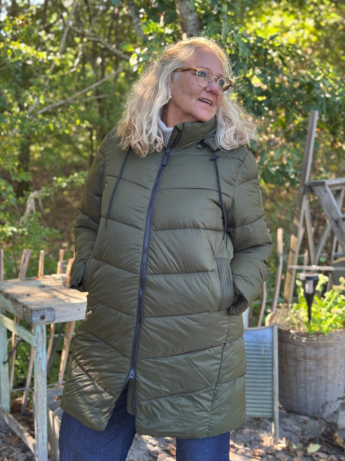 Kaffe Susanne Coat - Forest Night