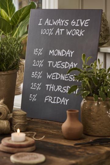 Ib Laursen ´I Always Give 100% At Work´ Skilt