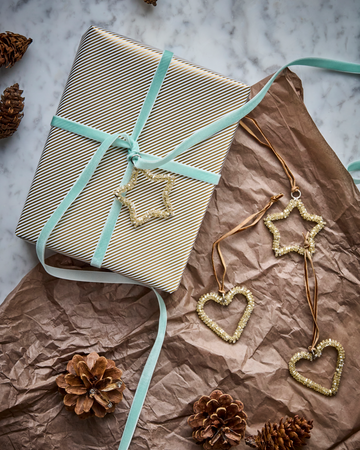 House Doctor Connect Ornaments - Champagne