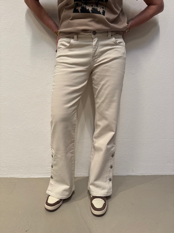 Isay Como Twill Button Pant - Desert