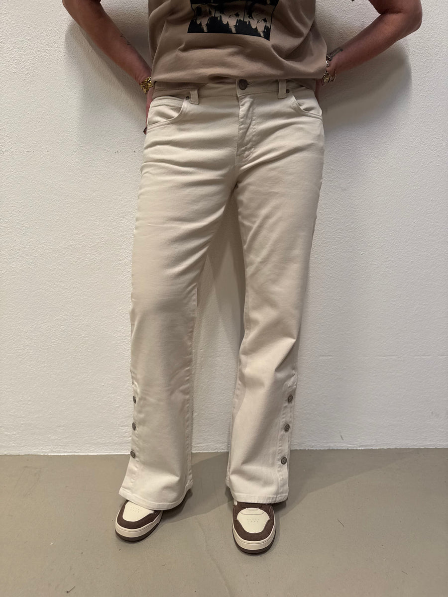 Isay Como Twill Button Pant - Desert