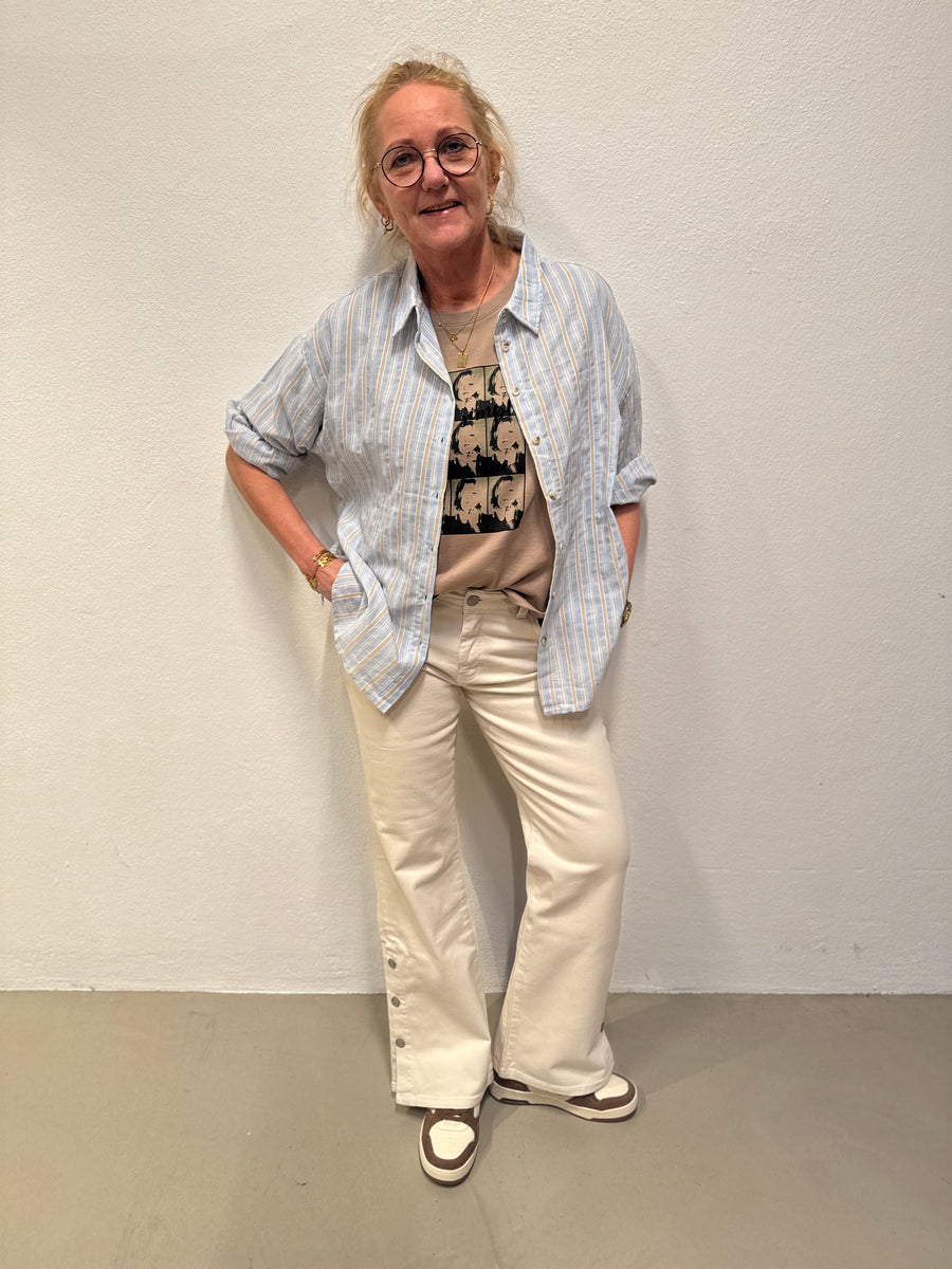 Isay Como Twill Button Pant - Desert