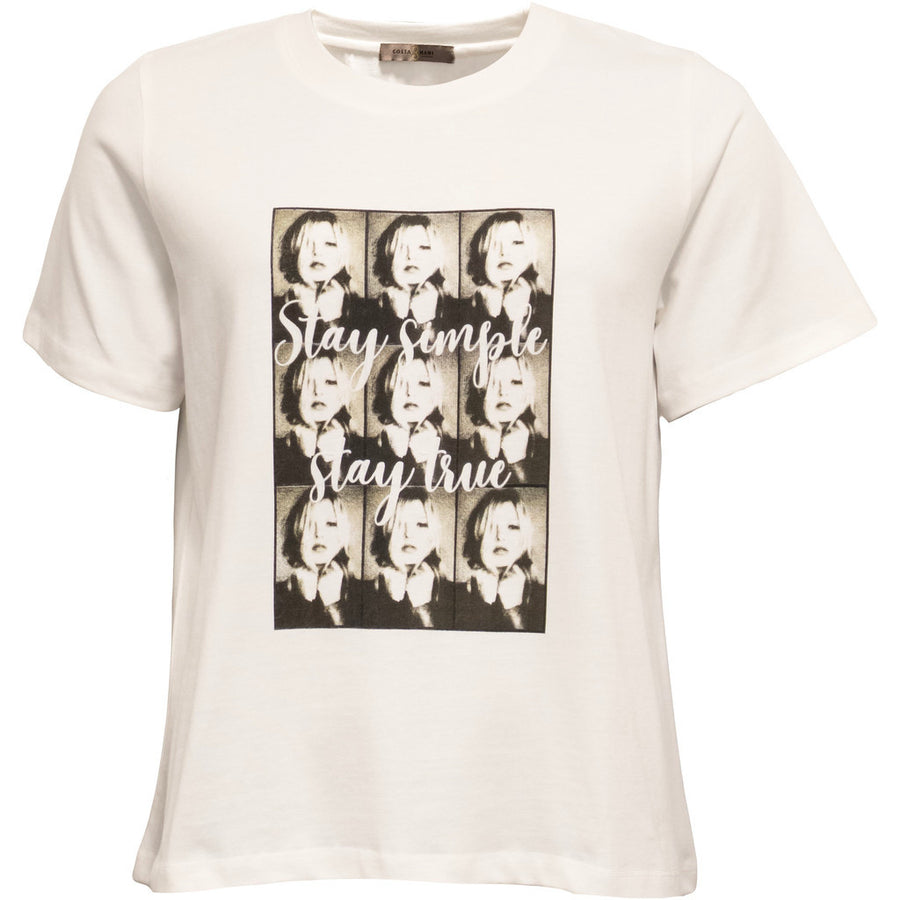 Costa Mani Small Faces O Tee - Hvid/Black