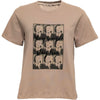 Costa Mani Small Faces O Tee - Sand/Black