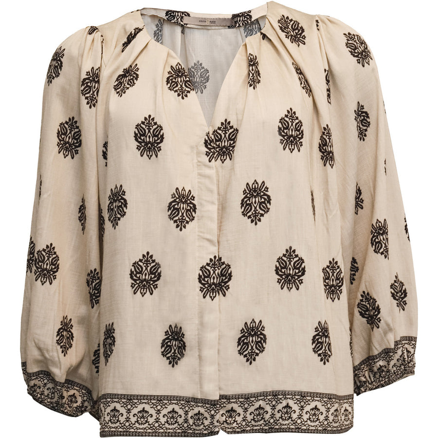 Costa Mani Zinnia Shirt - Black/Whisper