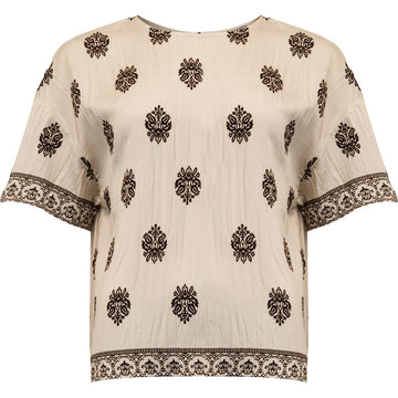 Costa Mani Zinnia Beauty Blouse - Black/Whisper