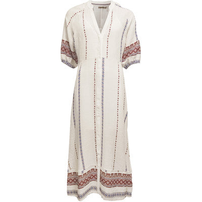 Costa Mani Hyacinth Dress - Red/Blue Combi