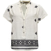 Costa Mani Ice Shirt - Black/White Embo