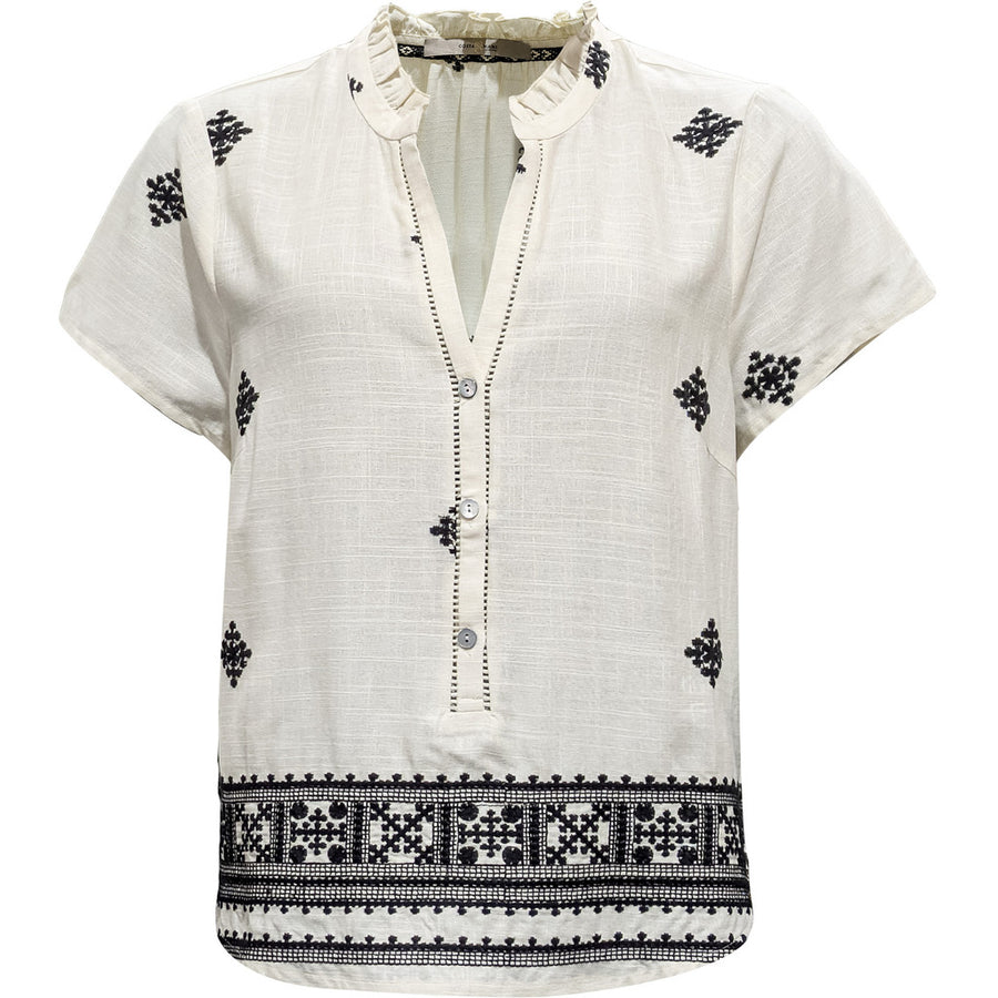 Costa Mani Ice Shirt - Black/White Embo