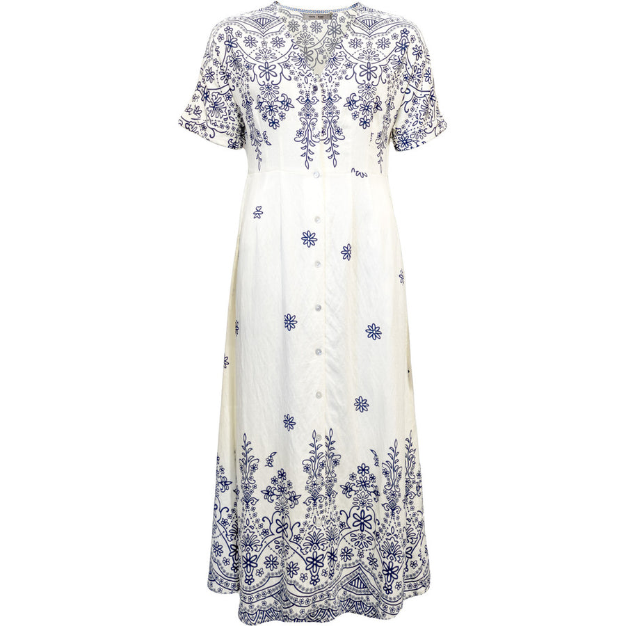 Costa Mani Wishi Dress - Sea Blue Flower