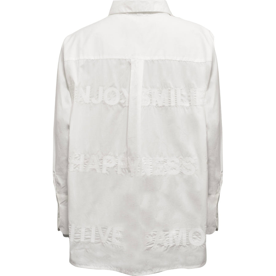 Costa Mani Letters Shirt - White