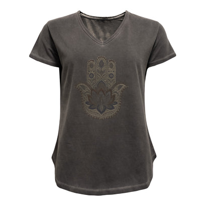 Costa Mani Hamsa Tee - Black