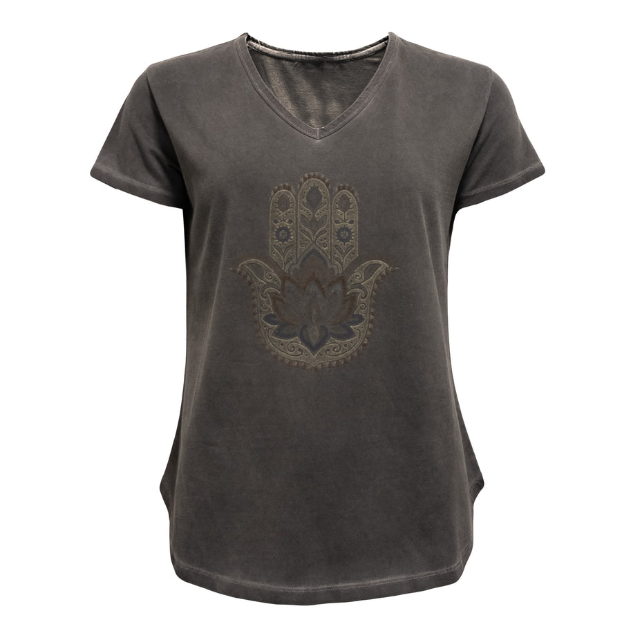 Costa Mani Hamsa Tee - Black