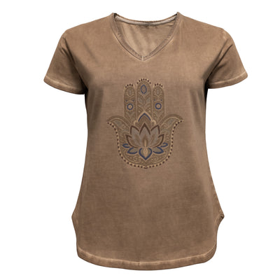 Costa Mani Hamsa Tee - Choco