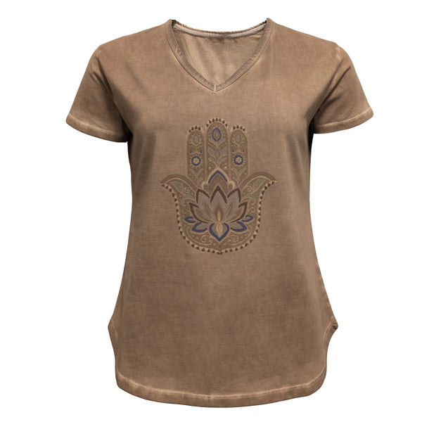 Costa Mani Hamsa Tee - Choco