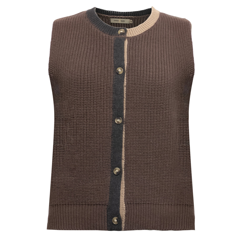 Costa Mani Walter Vest - Grey Mix