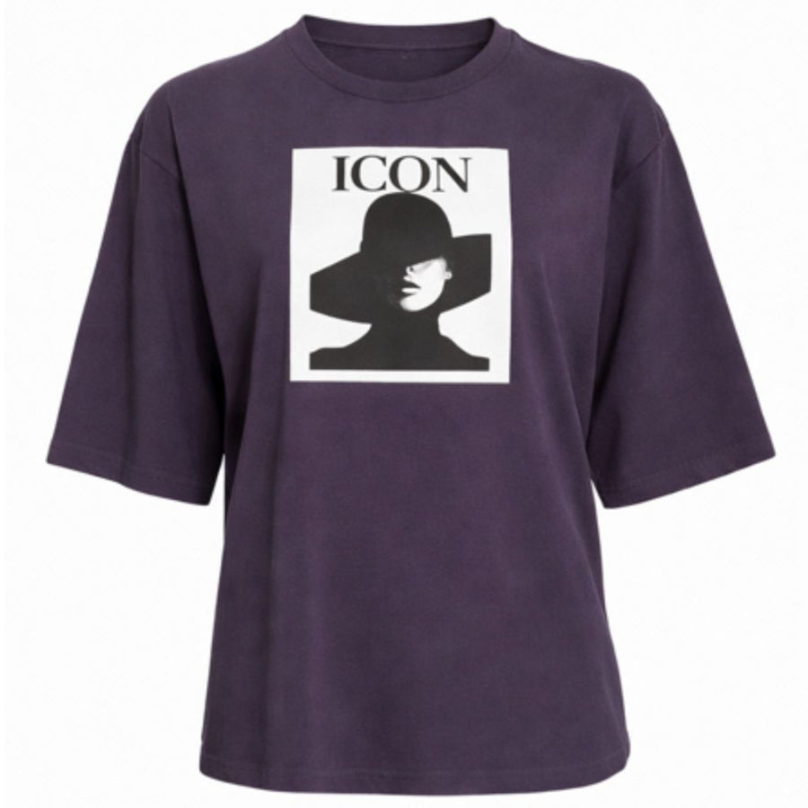 Costa Mani Icon Hat Tee - Dark Grey