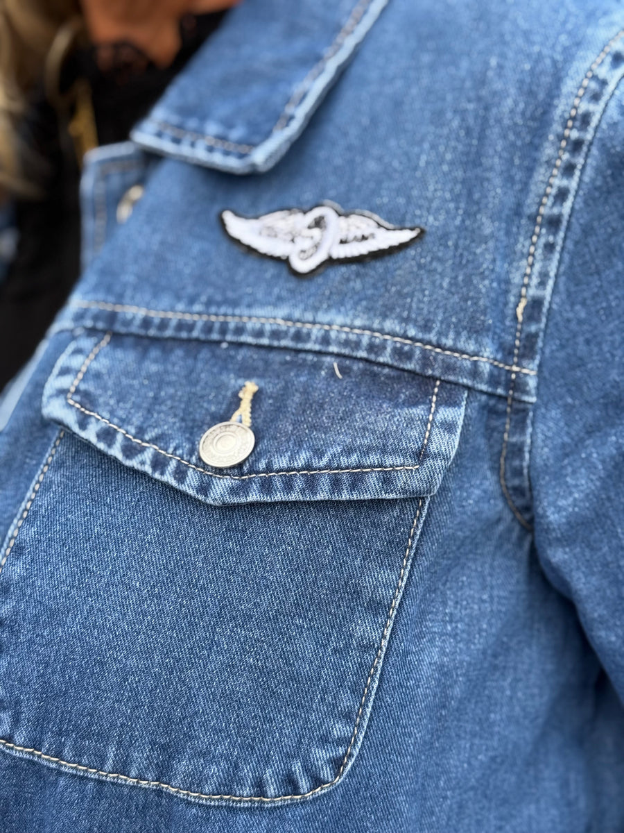 Costa Mani Foxy Denim Long Jacket