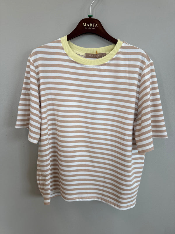 Marta du château Jamila Tee - Beige/Yellow
