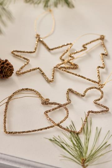 Ib Laursen Glimmer Julepynt T/ ophæng - Assorteret