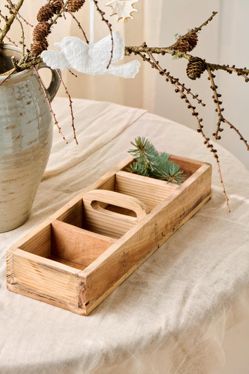 Ib Laursen Unika Kasse m/4 Rum og tværgående håndtag - Lille