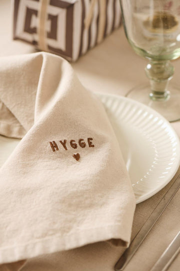 Ib Laursen Tradition Stofserviet m/Hygge - Hør